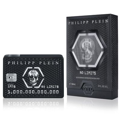 Philipp Plein - Eau de Parfum No Limits 90 ml - Parfum Homme - Notes Orientales et Boises - Un Tatouage Olfactif Indlbile et Sensuel - Bois Oriental - Flacon en Verre Laqu Noir