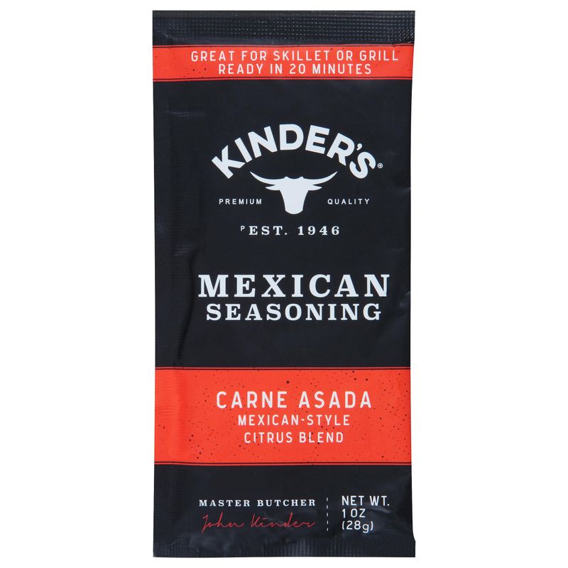 Kinder&#39;s, Carne Asada Mexican Seasoning, 1 Ounce