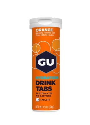 GU Energy Hydration Electrolyte Drink Tablets, Vegan, Gluten Free Caffeine Free, Enhanced Endurance Sports Drink for Running, Cycling, Triathlon, 8-Count (96 Servings), Orange