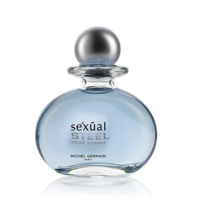 Michel Germain Sexual Steel Pour Homme Eau de Toilette Spray Men&#39;s Cologne, Top Notes of Ginger, Bergamot, Rhubarb Leaves, Charismatic Intense Gift for Him, 2.5 Fl Oz