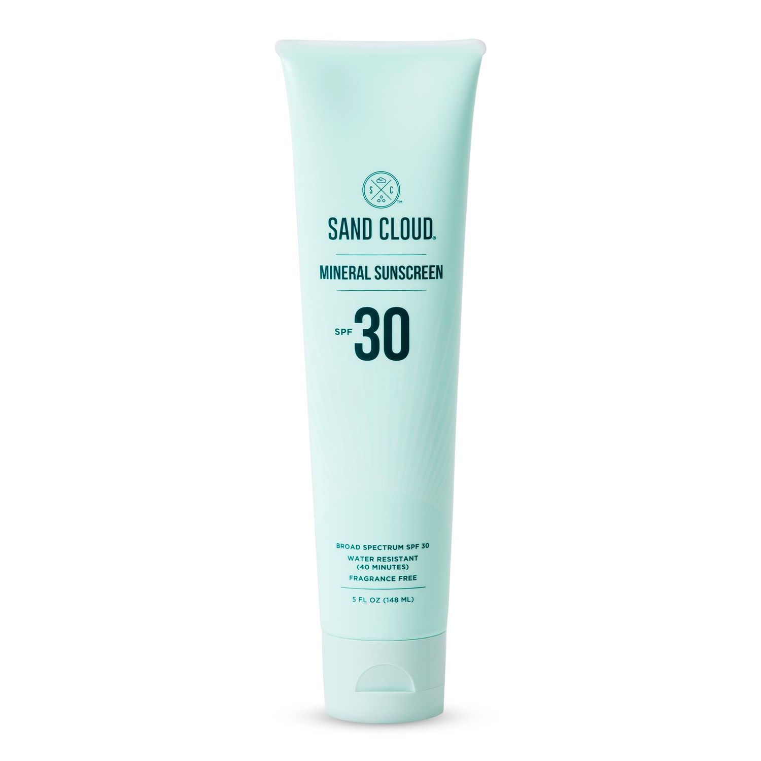 Sand Cloud Broad Spectrum Mineral Sunscreen for Body SPF 30, 5 Oz - Fragrance-Free Body Mineral Sunscreen that Hydrates, Nourishes, Protects Skin - Zinc Oxide Body Sunscreen for Sensitive Skin