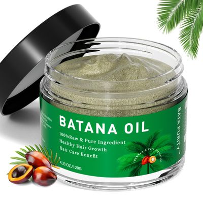 Batana Oil for Hair Growth - Organic Raw Batana Oil from Honduras, Nourishes Damaged Hair, Promotes Hair Growth Enhances Hair Thickness and Shine 4.23 OZ