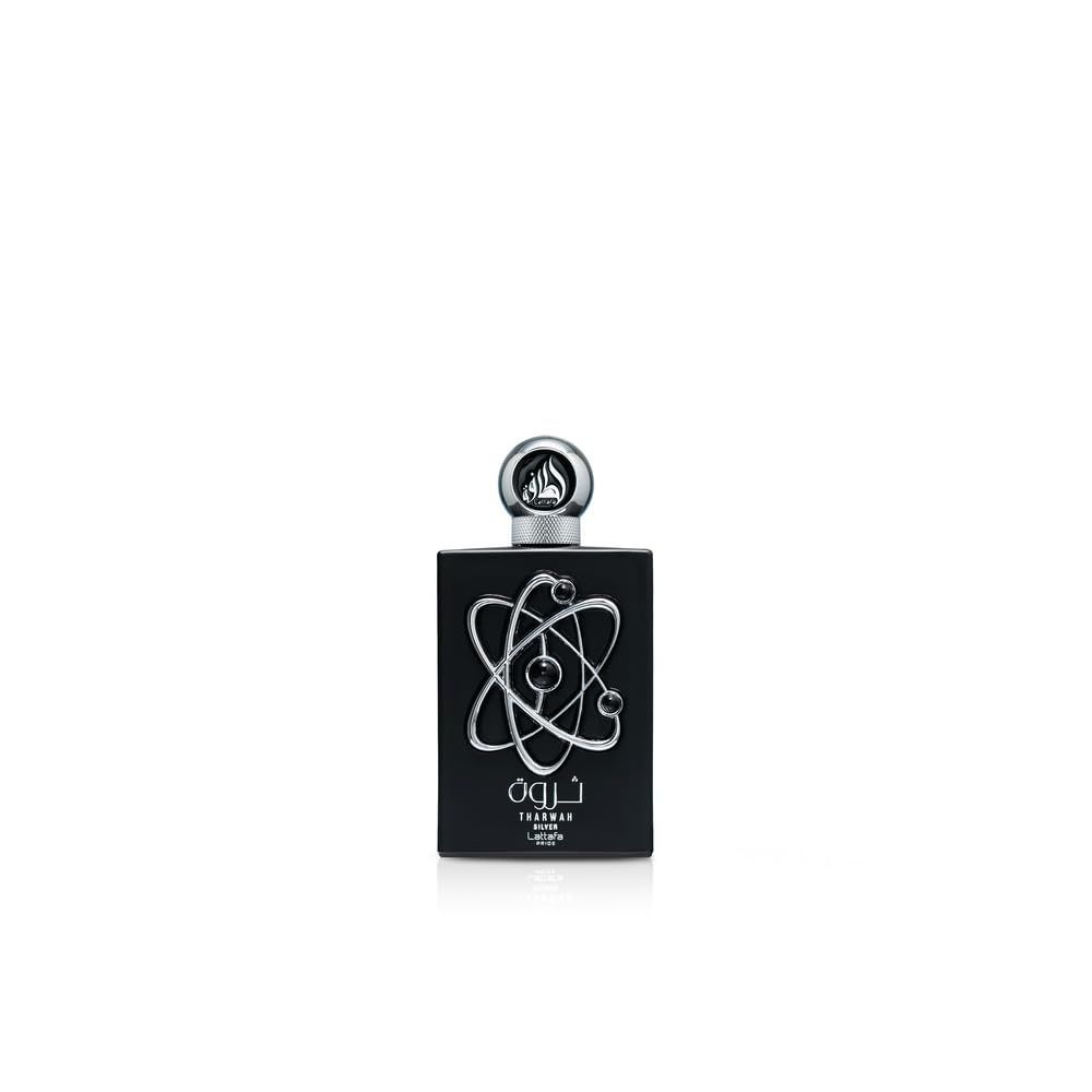 Lattafa Perfumes Tharwah Silver for Unisex Eau de Parfum Spray, 3.4 Ounce