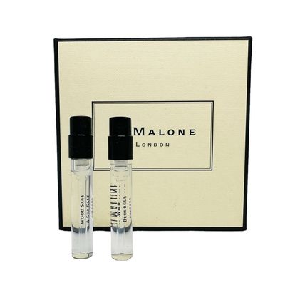 Jo Malone London Scent pairing Duo Wild Bluebell Wood Sage Sea Salt Sample Vial 0.05oz 1.5ml ea