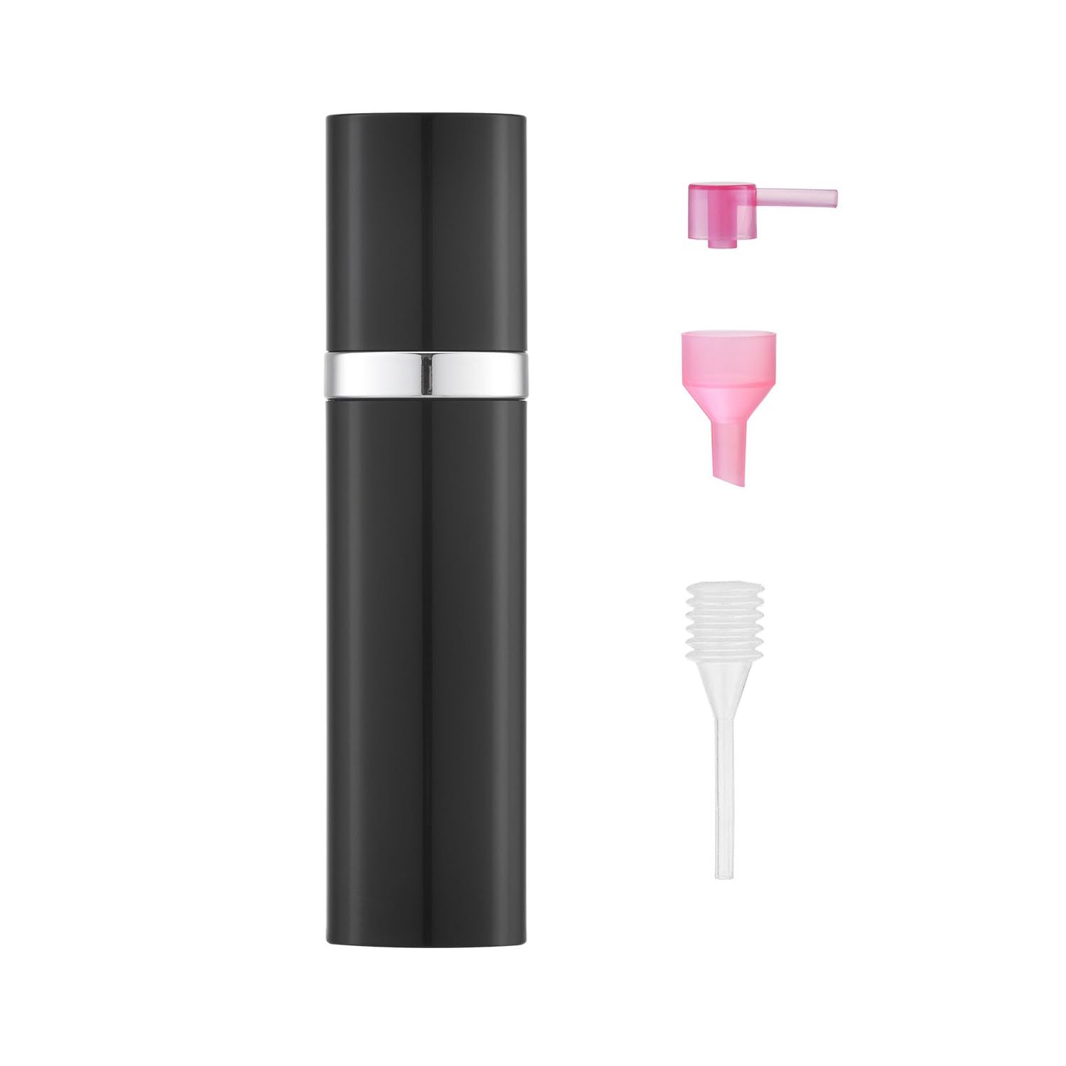 Lusiyi Travel Perfume Atomizer Refillable Portable Cologne Travel Bottle - Small Spray Bottle for Fragrance - 10ml Black