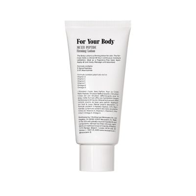 Ncessaire The Body Lotion Fragrance-Free. Firming Body Lotion for Women Men. 48 Hour Moisture. 5 Peptides, 2.5 Niacinamide, Vitamin CE Omega 69. Non-Comedogenic. 6.8 fl oz.