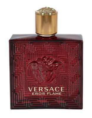Versace EROS FLAME after shave 100 ml 3.4 oz GLASS BOTTLE New In Box