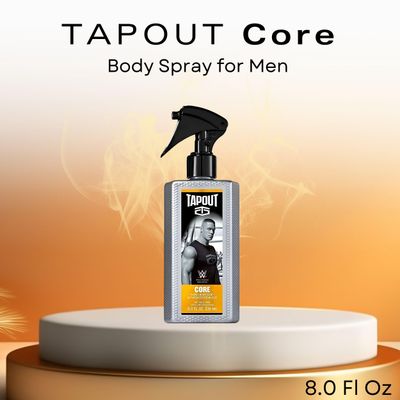 Tapout Core Body Spray Perfume for Men - Refreshing Fragrance, 8 Ounces