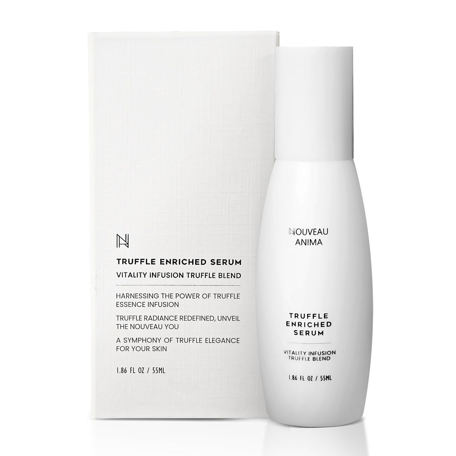 Nouveau Anima Truffle Facial Serum - White Truffle Infused, Lightweight Hydration, Hypoallergenic, Fragrance-Free, Perfect for Skin Types, 55ml