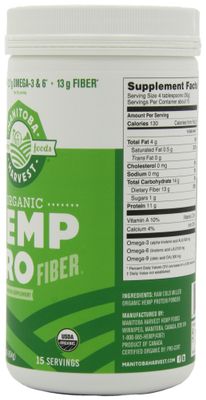 Manitoba Harvest HEMP PRO FIBER, 16 Ounce Tubs (Pack of 2)