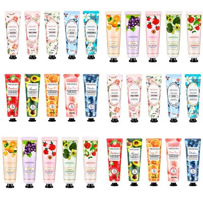 SNOWMOLLY 30Pack Hand Cream Gifts Set Hand Lotion Moisturizing For Dry Cracked Hands Flower and Fruit Fragrance Travel Size Hand Care Mini Hand Cream