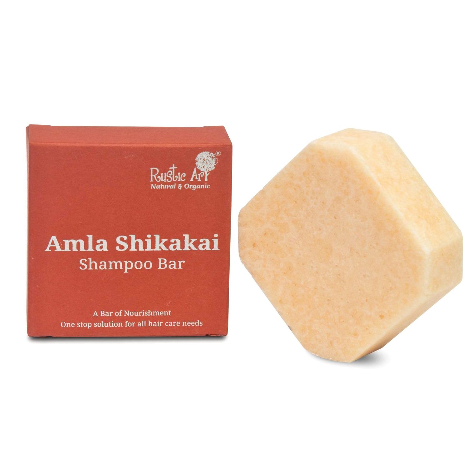 Rustic Art Amla Shikakai Organic Shampoo Bar Methi (Fenugreek), Ginger, Mango Butter Detangles Sulfate, Paraben Added Fragrance Free Natural Organic Essential For Women Men 2.65 Oz
