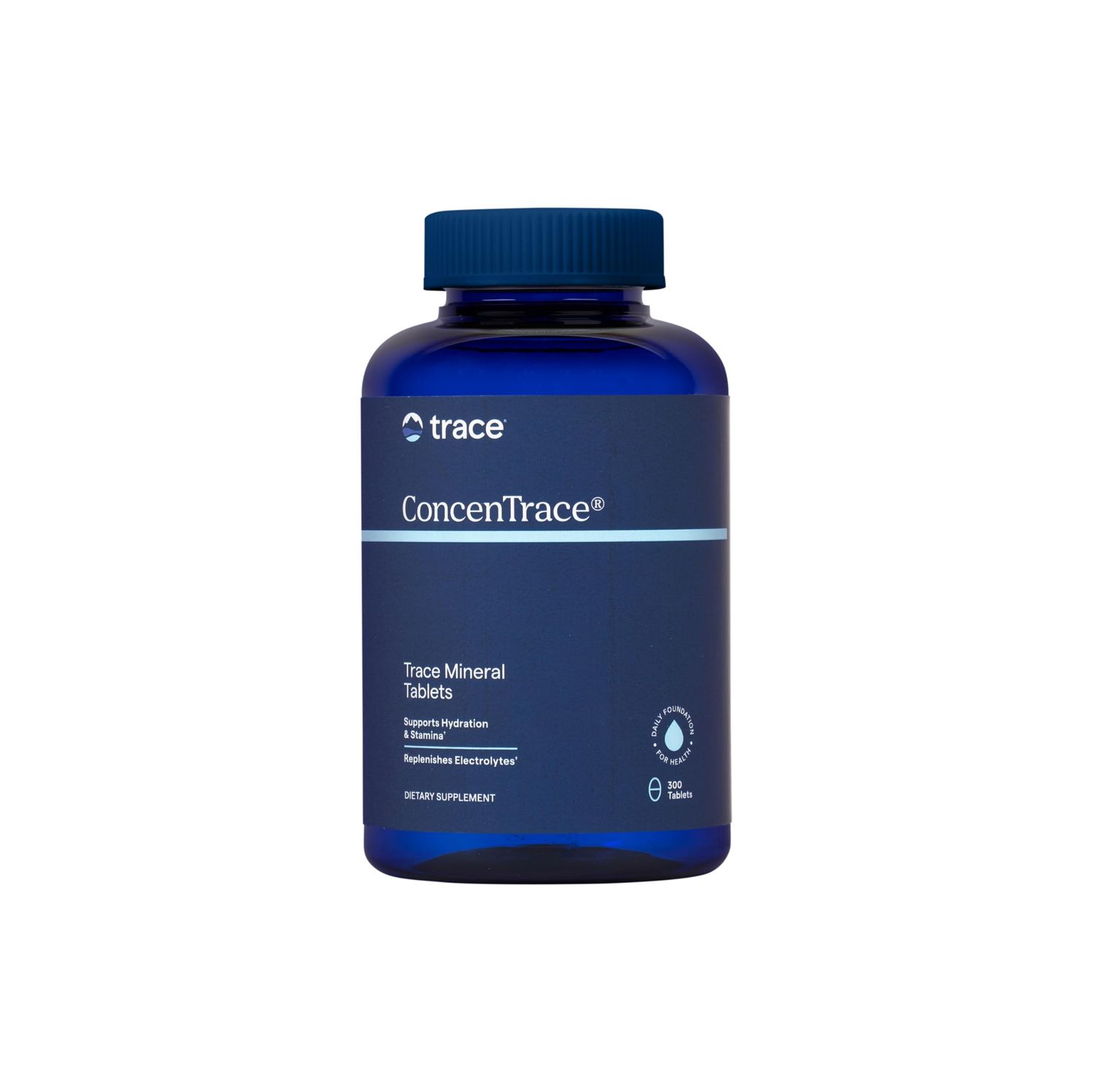 Trace Minerals ConcenTrace Trace Mineral Tablets - Supplement for Bone Joint Support - Aids Hydration Electrolyte Restoration - 300 Tablets (100 Servings)