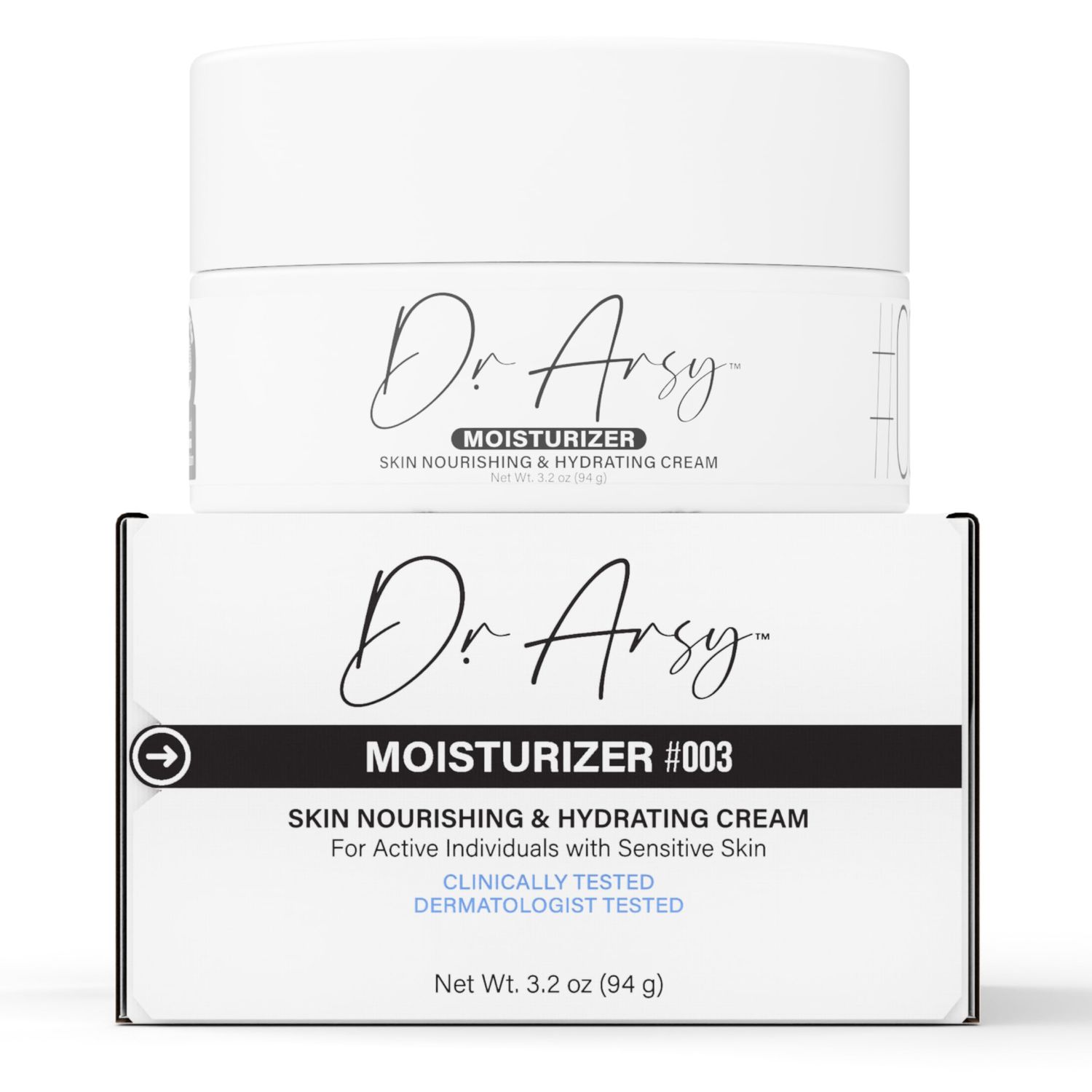 Dr. Arsy Ultra-rich Moisturizing Cream for Face Body Hydrate Repair Re-Tone Fragrance-free Vegan For Sensitive Skin Made in the USA