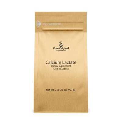 Pure Original Ingredients Calcium Lactate (2 lb) Calcium Supplement, Electrolyte