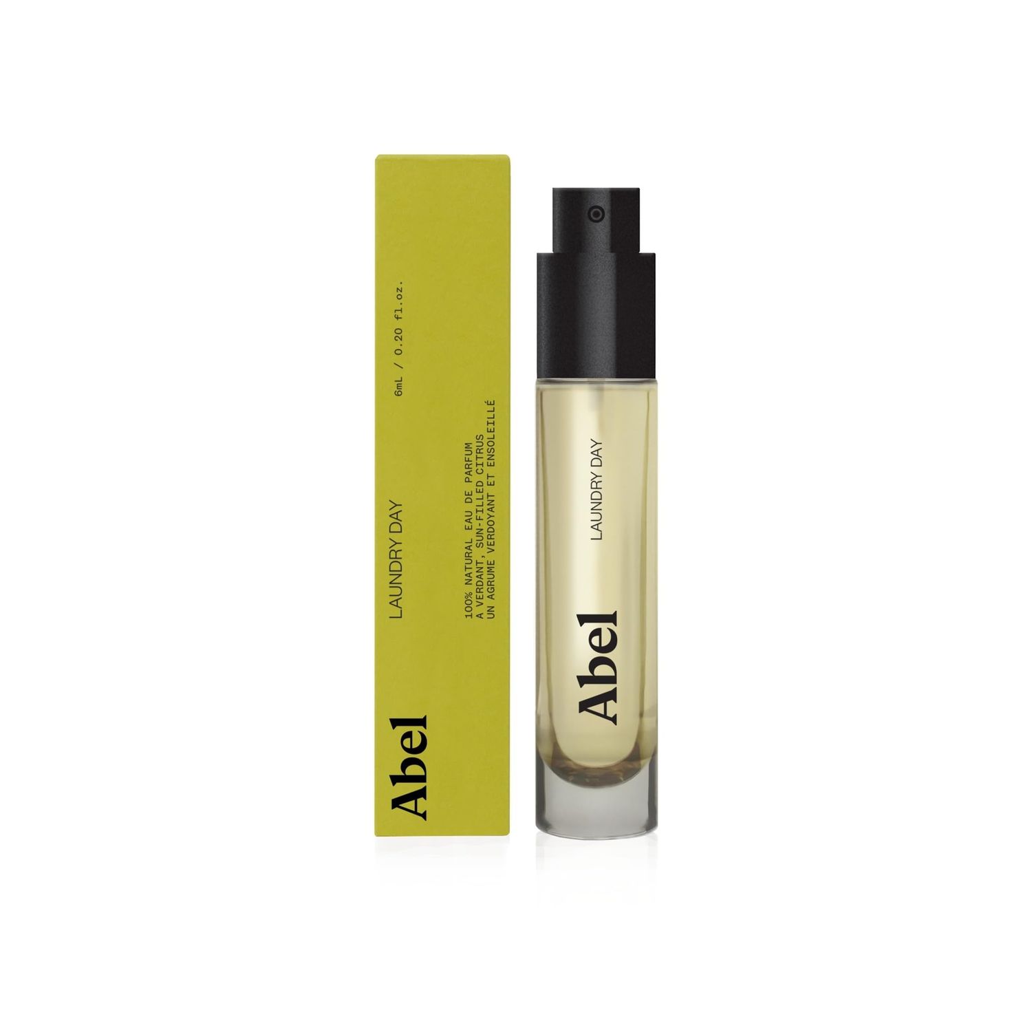 ABEL - Laundry Day Eau de Parfum Vegan, Clean Beauty Non-Toxic Fragrance (0.2 fl oz 6 ml) PACKAGING MAY VARY