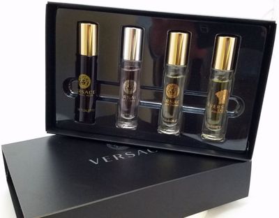Versace Perfume for Women Variety Mini EDT Rollerball 4-Piece Gift Set - 0.17 Ounce Each