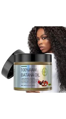 Dr. Sebi Unrefined and Organic Batana Oil from Honduras for Hair Growth - 100 Pure Natural - For Thicker Stronger Hair - 5.5 FL OZ