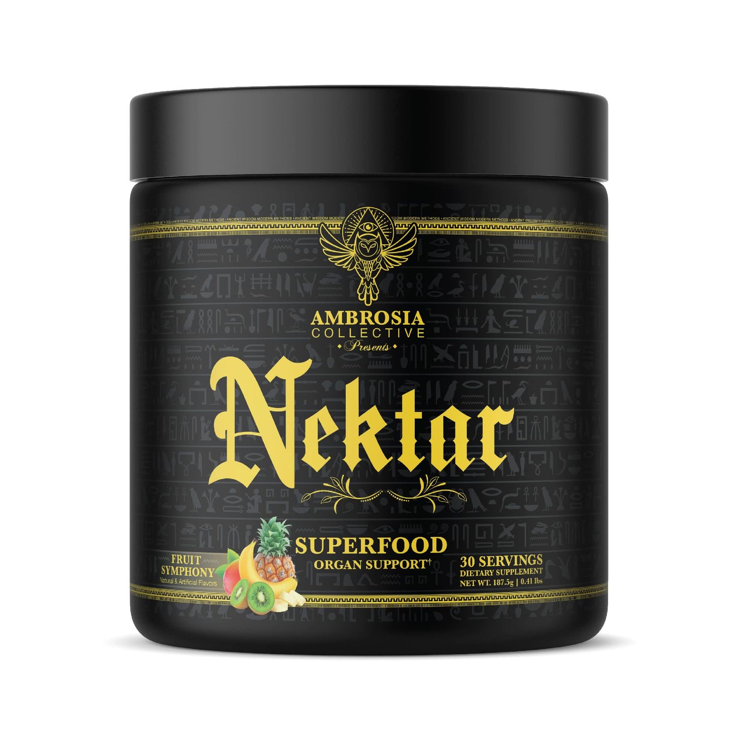 Ambrosia Nektar - Superfood Powder Complete Health Supplement 30 Servings (Fruit Symphony)