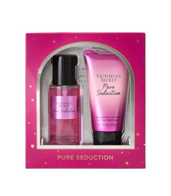 Victoria&#39;s Secret Pure Seduction Mini Fragrance Duo Gift Set, Notes of Juiced Plum and Crushed Freesia