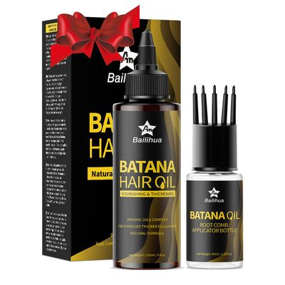 TOPIBUITY Beard Growth Oil Kit Batana Hair Oil for Hair Growth Nourishing Thickening with Root Comb Applicator Gift for Women Men Stock fillers