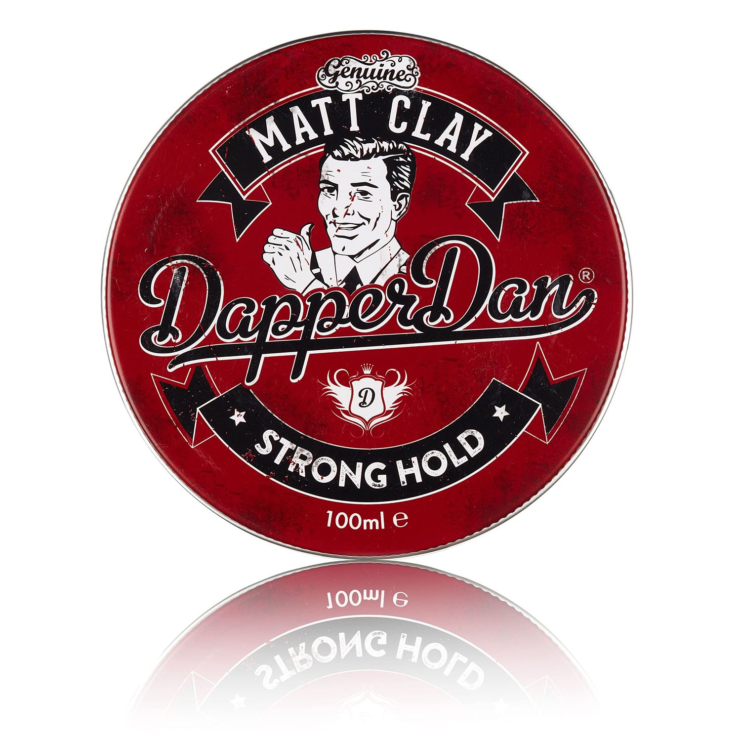 Dapper Dan Strong Hold Matte Clay, 100ml - Smoked Saffron Leather Fragranced Hair Styling Clay for Men