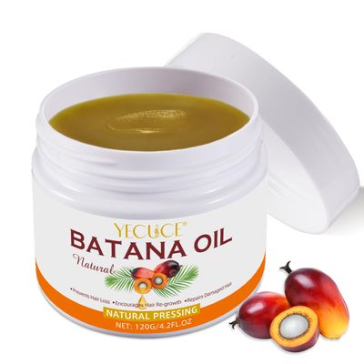 100 Natural Pure Batana Oil for Hair Growth, Unrefined Organic Raw Batana Oil Hair Growth Oil for Prevent Hair Loss, Enhances Hair Thickness, Repairs Damaged Hair for Men Women (4.2 fl oz)