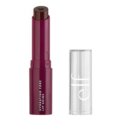 e.l.f. Hydrating Core Lip Shine, Conditioning Nourishing Lip Balm, Sheer Color Tinted Chapstick, Ecstatic, 0.09 Oz
