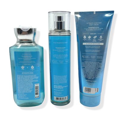 Sea Island Shore 8oz Fine Fragrance Mist, 10oz Shower Gel and 8oz Body Cream 3-Piece Bath and Body Bundle