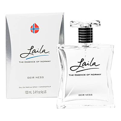 Geir Ness Laila Eau de Parfum Spray - Long Lasting Fresh, Airy and Clean Fragrance for Women - 3.4 oz 100 ml