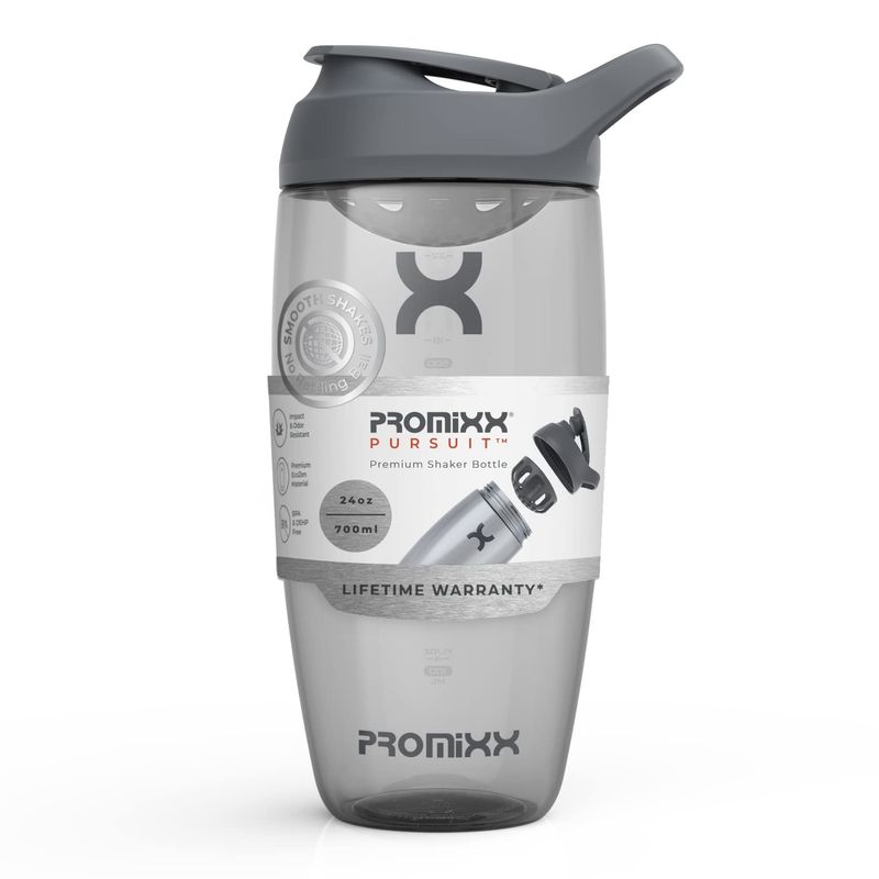 Promixx PURSUIT Protein Shaker Bottle - Premium Sports Shaker Bottles for Protein Mixes and Supplement Shakes - Easy Clean, Durable Protein Shaker Cup