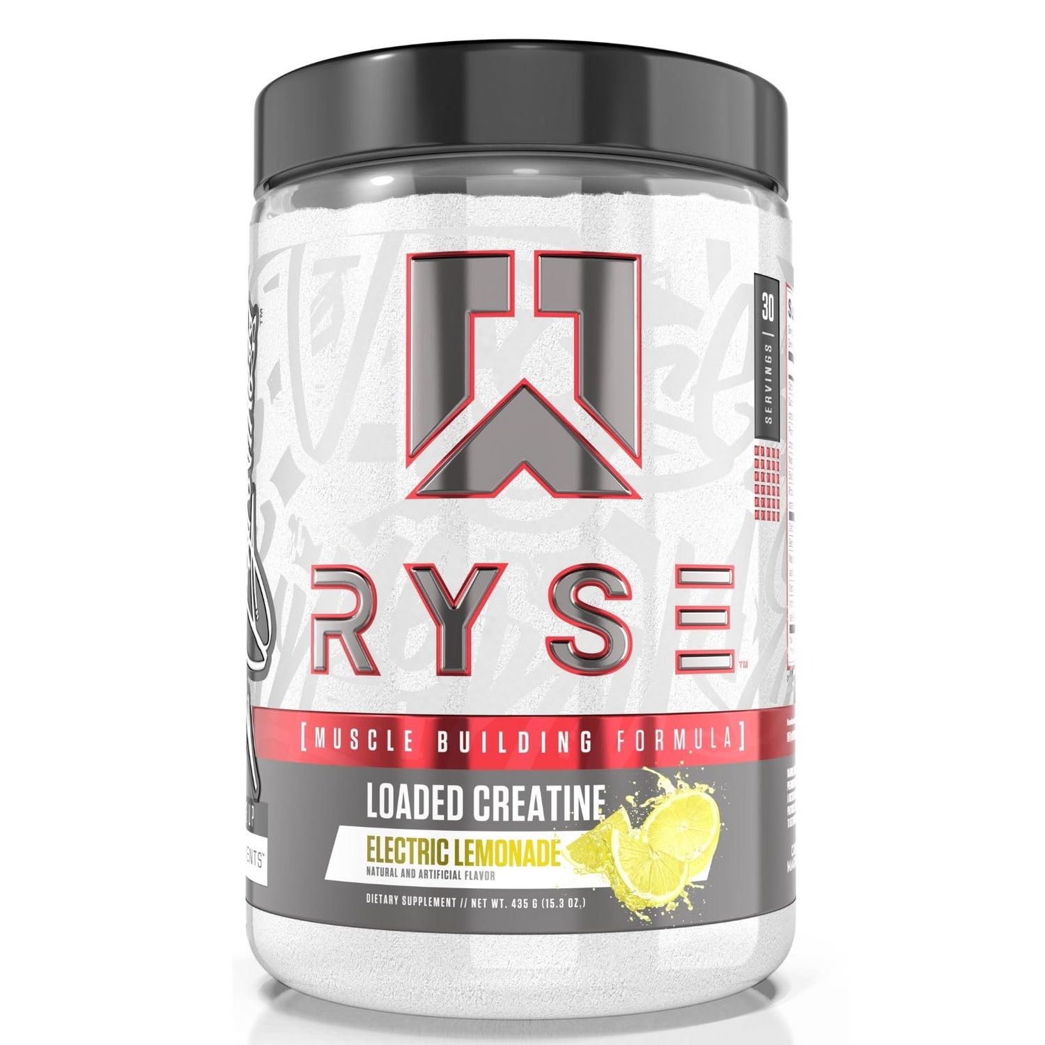 Ryse Element Series Loaded Creatine - Electric Lemonade - Muscle Building Formula with 3 Forms of Electrolytes, Betaine Anhydrous and Peak ATP - Strength, Power Endurance Support - 30 Servings