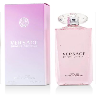 Versace Bright Crystal for Women Perfumed Bath Shower Gel, 6.7 Ounce