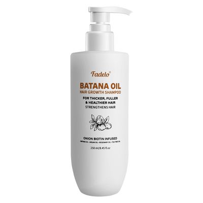 Fadelo Batana Oil Hair Growth Shampoo - also Includes Argan Oil, Rosemary Oil and Tea Tree Oil - For Your Hair Revitalization and Health, 8.45 fl oz