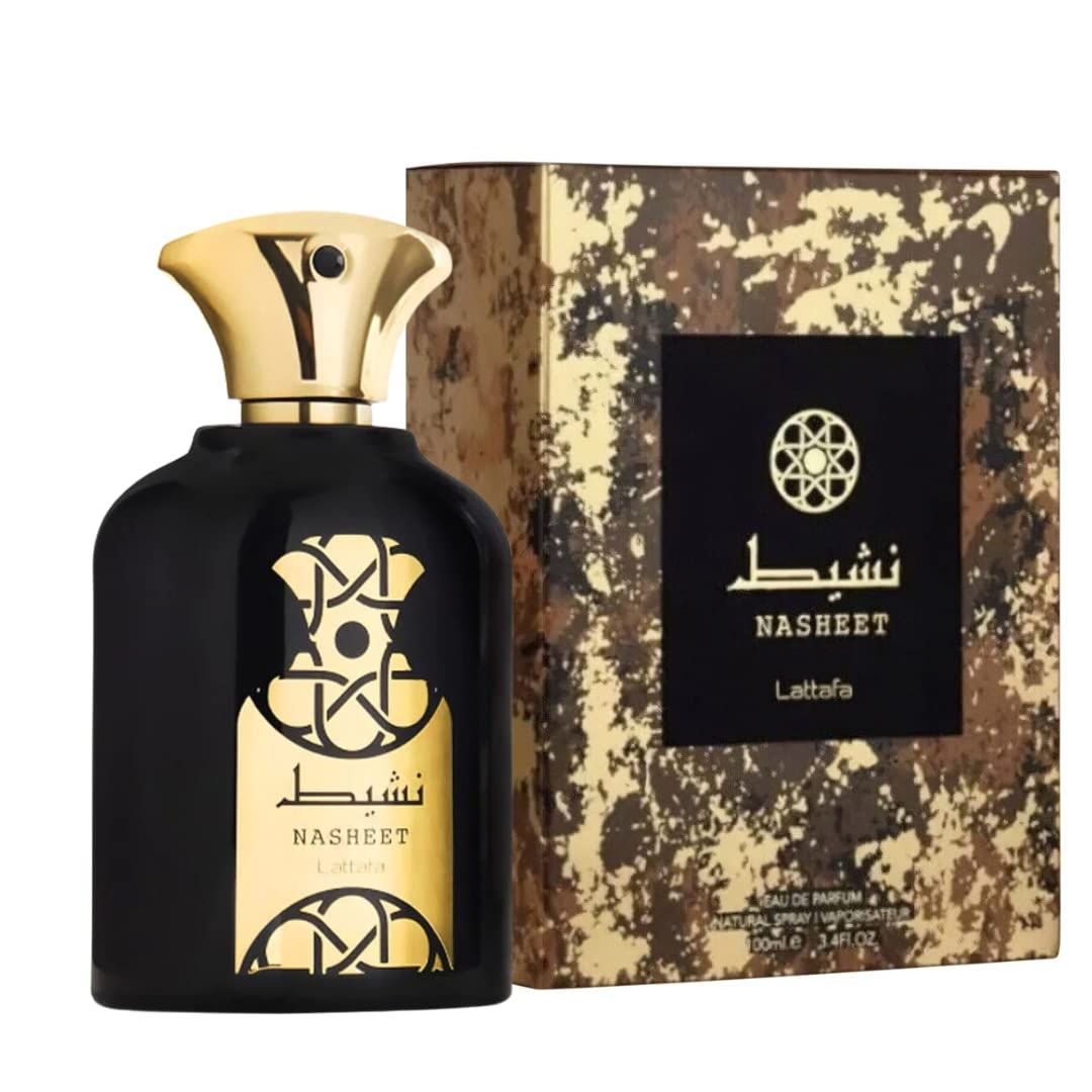 Lattafa Perfumes Nasheet EDP - Eau De Parfum 100ml(3.4 oz) Unisex Guaiac Wood, Nutmeg, Sandalwood