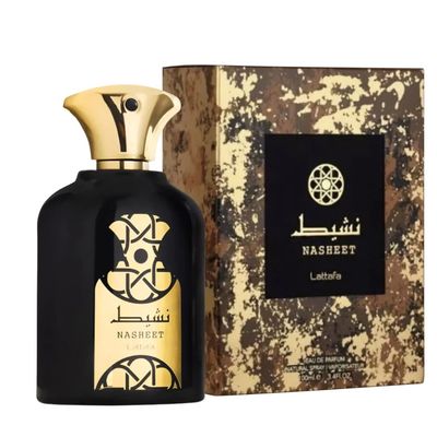 Lattafa Perfumes Nasheet EDP - Eau De Parfum 100ml(3.4 oz) Unisex Guaiac Wood, Nutmeg, Sandalwood