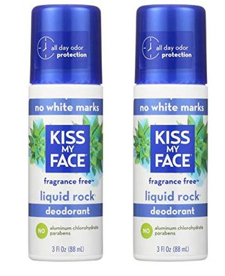 Kiss My Face Paraben Free Liquid Rock Roll-On Deodorant, Fragrance Free, 3 Fl Oz (Pack of 2)