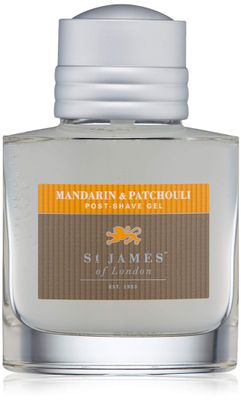 St James of London Mandarin Patchouli Post Shave Gel, 3.4 Fl Oz