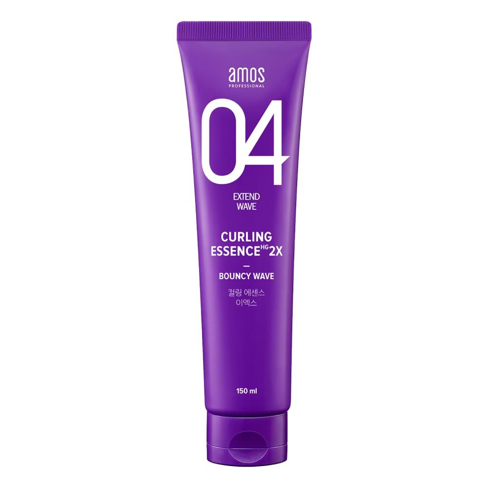 AMOS PROFESSIONAL Curl Defining Cream 5.1oz (150ml) Hydrating Hair Serum for Moisturized Curls and Healthy Waves Korean Curl Defining Cream with Citrus Green Floral Fragrance