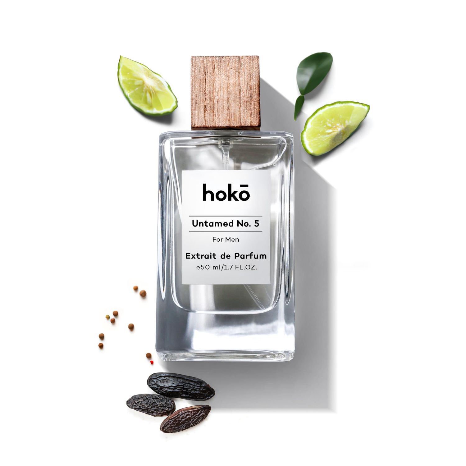 HOKO Untamed No. 5 - Premium Impression of Sauvage Extrait de Parfum, 1.7 Oz Bold Bergamot, Spicy Pepper Musk Long-Lasting Inspired Mens Cologne Luxury Perfume