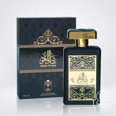 Almas Perfumes EAU DE PARFUM ASHEK AL OUD - Unisex Spray - 100ML 3.4FL OZ of Long-Lasting Aroma - Luxurious Scent of Arabia for Both Men And Women