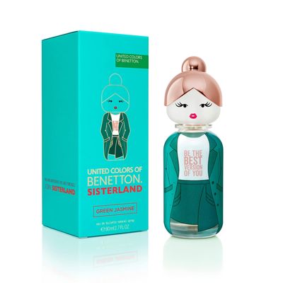 Benetton Sisterland Green Jasmine Edt Spray 2.7 Oz