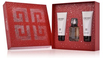 Givenchy L&#39;INTERDIT 3- Piece Gift Set for Women (2.7 Oz Eau De Parfum Spray 2.5 Oz Body Lotion 2.5 Oz Shower Oil)