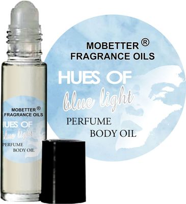 Hues Of Blue Light Women Perfume Body Oil, Floral Fruity fragrance for women, Long Lasting, Travel Size, Inspired by Light Blue