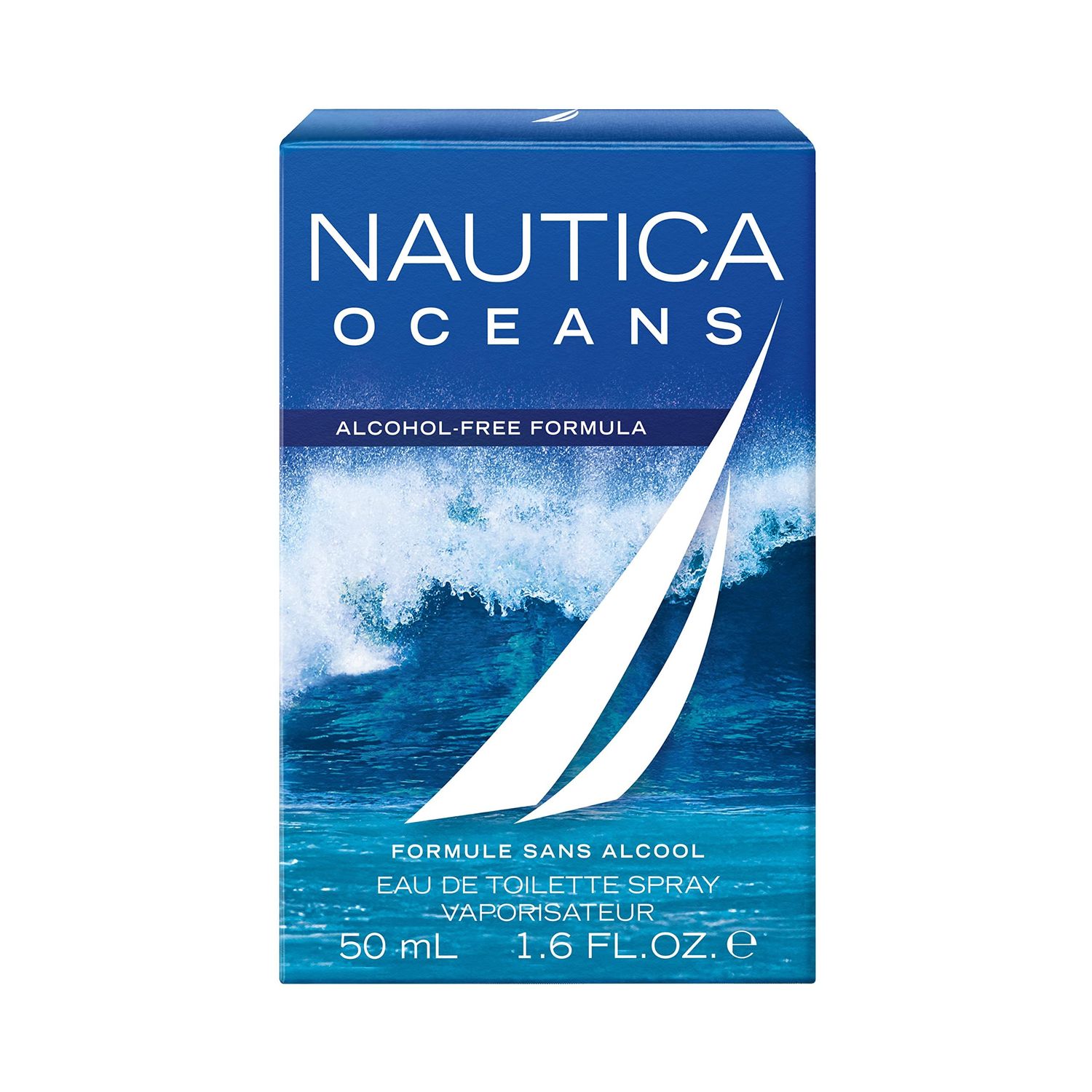 Nautica Oceans Eau de Toilette 1.6 fl oz (Pack of 1), Notes of Apple, Cyclamen, and Amberwood, Men&#39;s Fragrance, Long Lasting, Everyday Fragrance, Travel Size