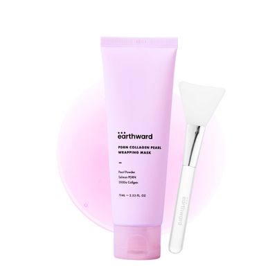 EARTHWARD Salmon DNA PDRN Collagen Pearl Mask Overnight Wrapping Mask for younger looking Korean Skincare 2.53 fl.oz