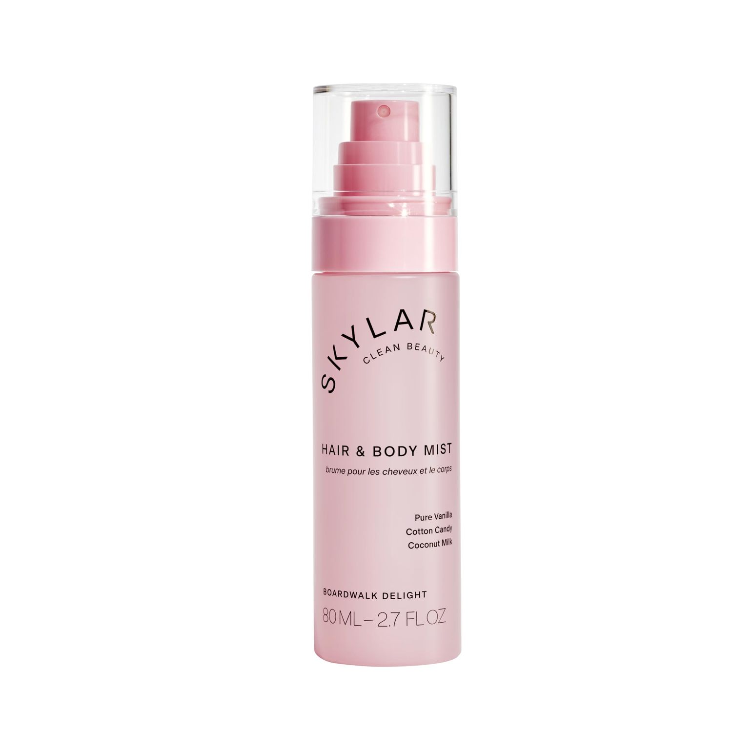 Skylar Boardwalk Delight Hair Body Mist Hypoallergenic Clean Fragrance Vegan, Cruelty Free, and Safe For Sensitive Skin 80 ML, 2.7 Fl Oz