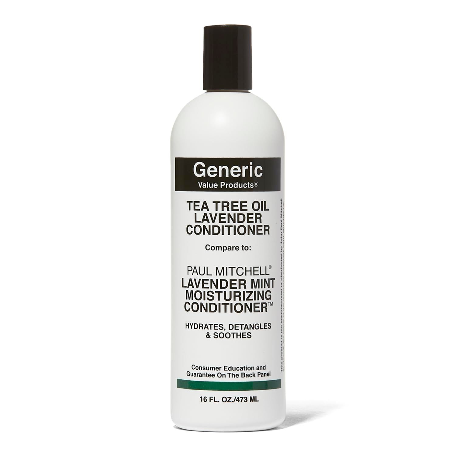 Generic Value Products Tea Tree Oil Lavender Mint Conditioner, Hydrates and Detangles, Invigorating Fragrance, Soothes Scalp, Gluten Free, 16 Oz