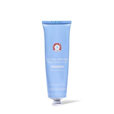 First Aid Beauty - Ultra Repair Rescue Barrier Balm, Deep Hydrating Skin Barrier Mask with 1 Dimethicone, Visible 24-Hour Relief for Dry, Cracked Chapped Skin, Safe for Sensitive Skin, 2.25 oz
