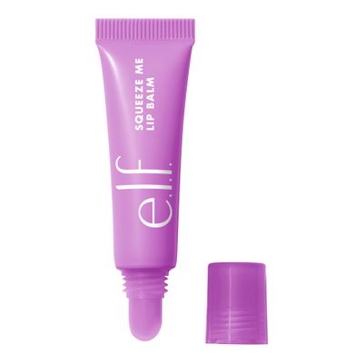 e.l.f. Squeeze Me Lip Balm, Moisturizing Lip Balm For A Sheer Tint Of Color, Infused With Hyaluronic Acid, Vegan Cruelty-free, Grape